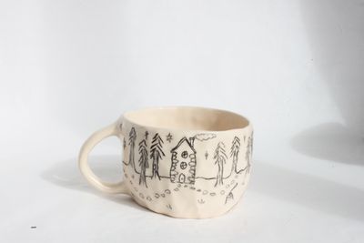 Drawn Cottage Mug