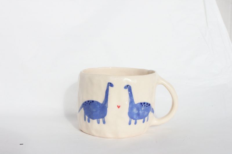 Blue Dino Mug