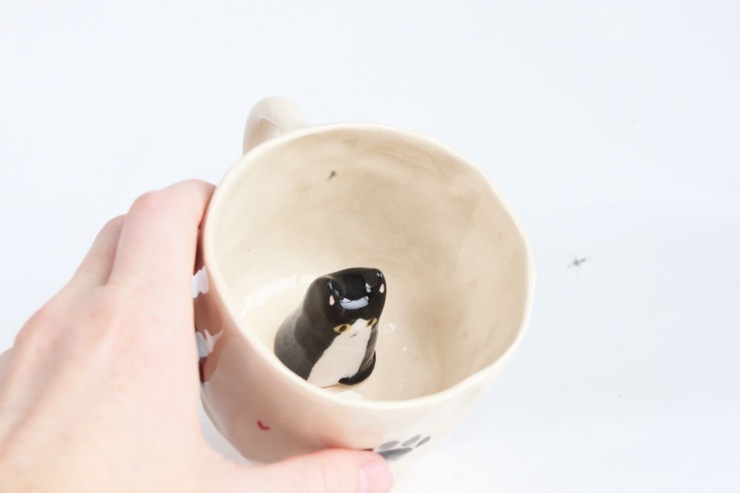 Kitty Cat Mug - Tuxedo cat