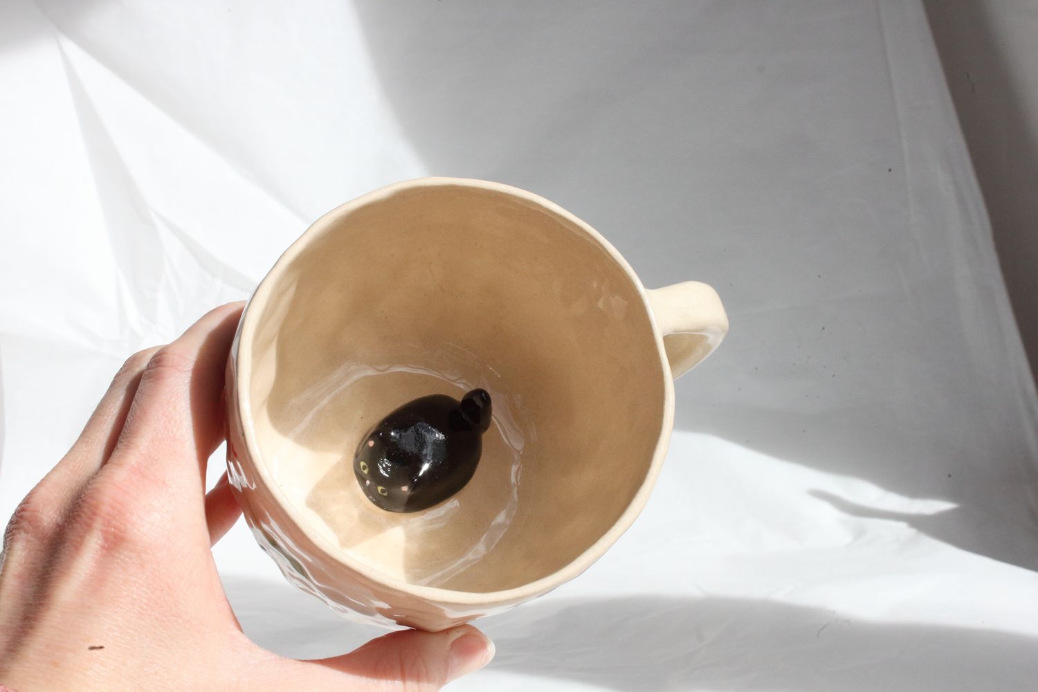 Kitty Cat Mug - Black Loaf cat
