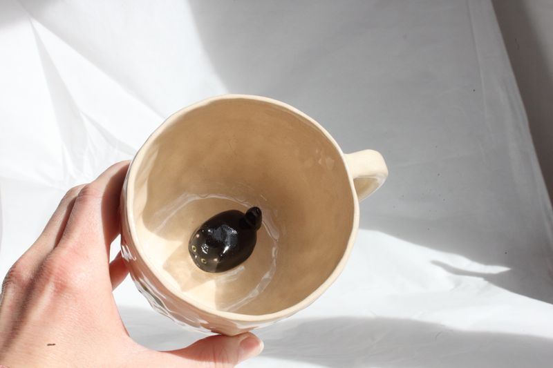 Kitty Cat Mug - Black Loaf cat