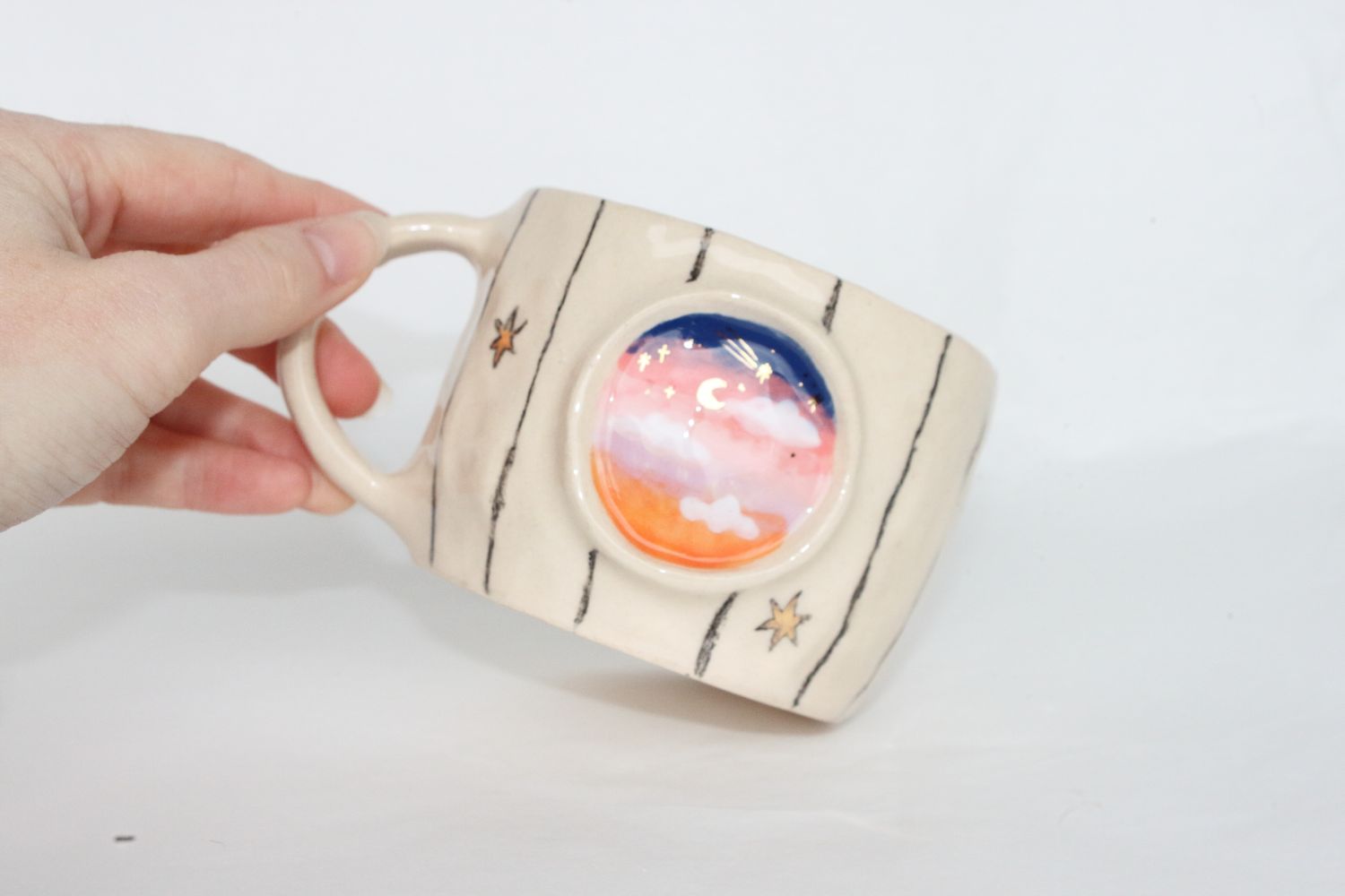 'a window view' mug
