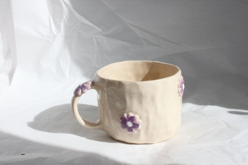 Flower Mugs - handpinched