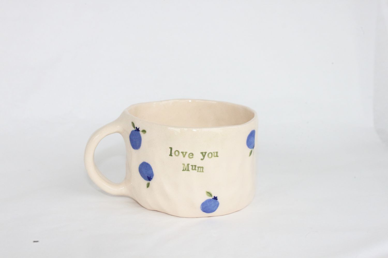 'Love you Mum' Mug - Blueberries