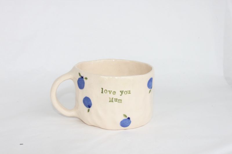 'Love you Mum' Mug - Blueberries