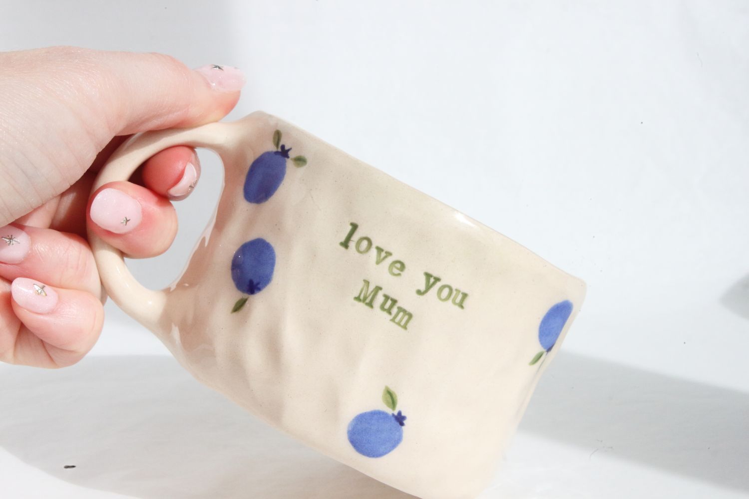 'Love you Mum' Mug - Blueberries