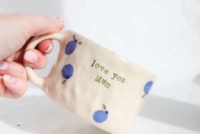 'Love you Mum' Mug - Blueberries