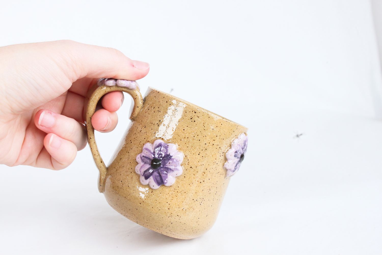 Purple Flower Mug