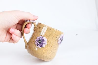 Purple Flower Mug