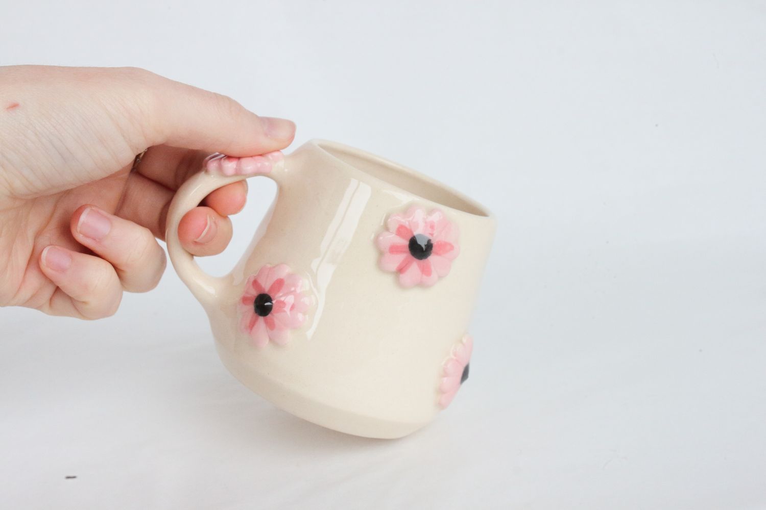 Pink Flower Mug