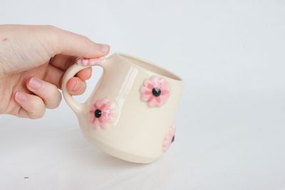 Pink Flower Mug