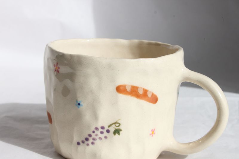 Bread and Grapes Mug