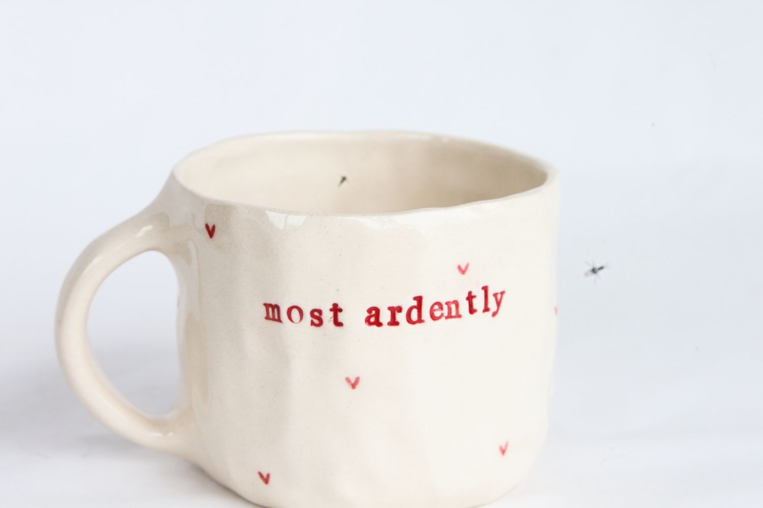 'Most ardently' - Love hearts