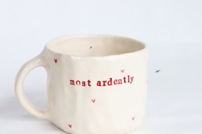 'Most ardently' - Love hearts