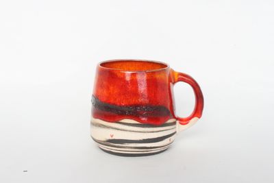 Marbled Red Mug