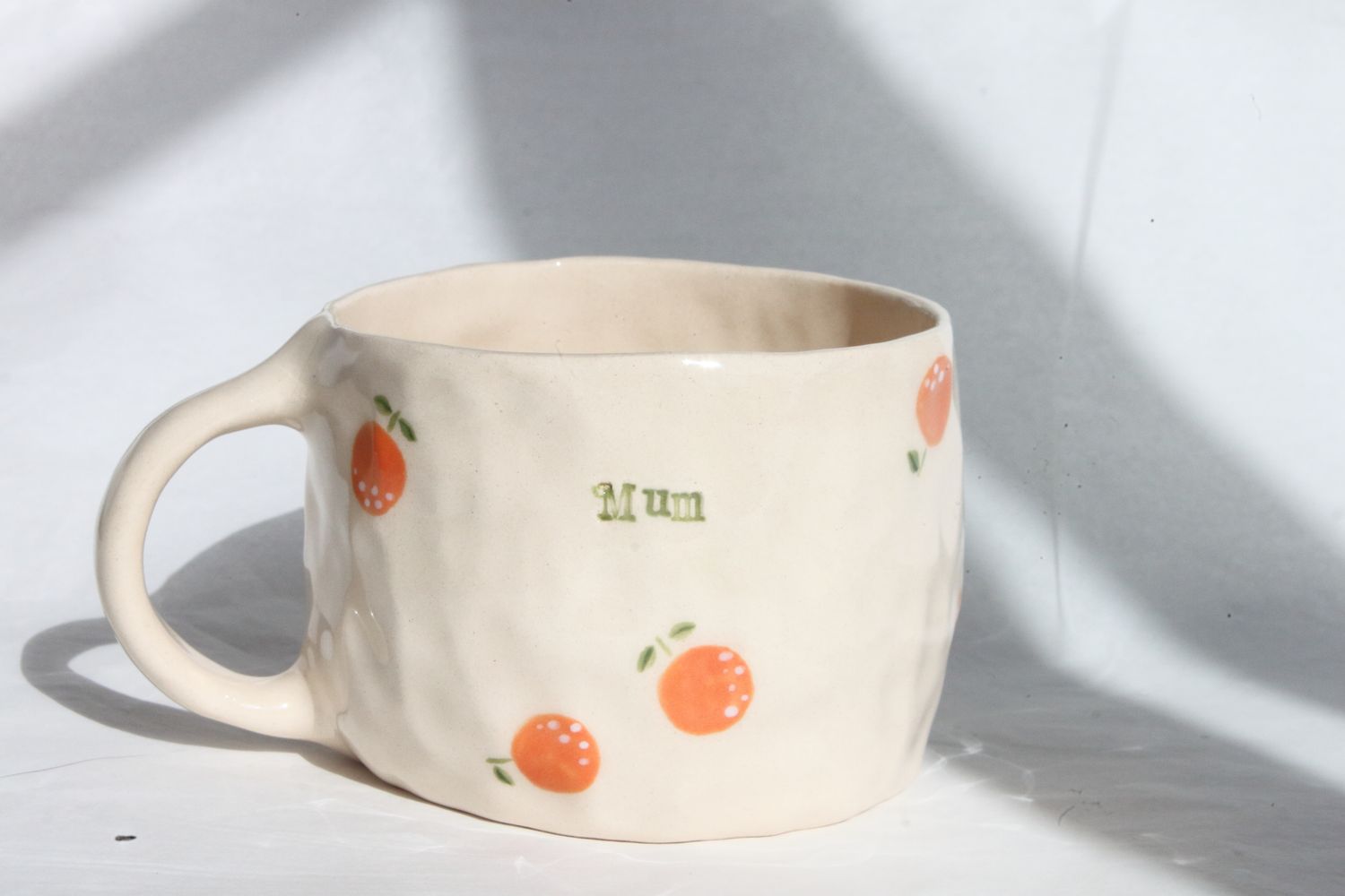 'Mum' mug - mandarins