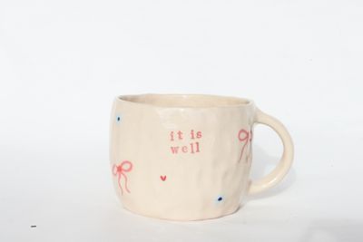 'it is well' mug - hearts 'n' bows