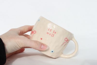 'it is well' mug - hearts 'n' bows