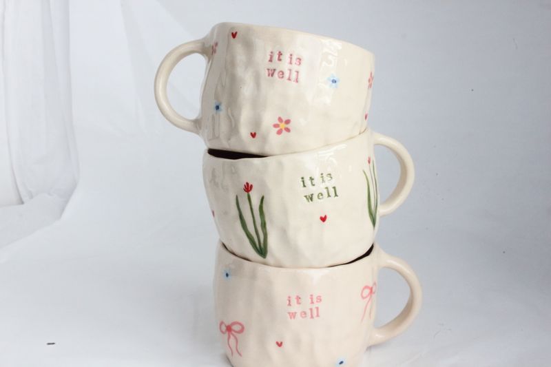 'it is well' mug