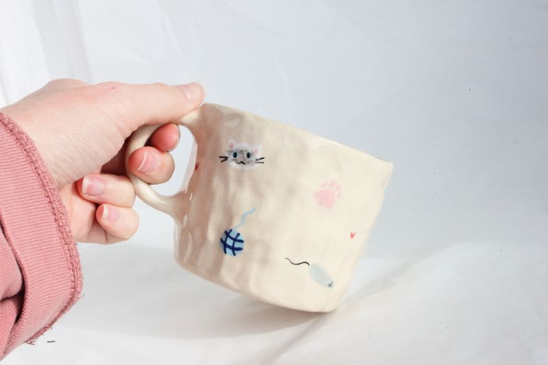 Kitty cat mug - Persian loaf cat