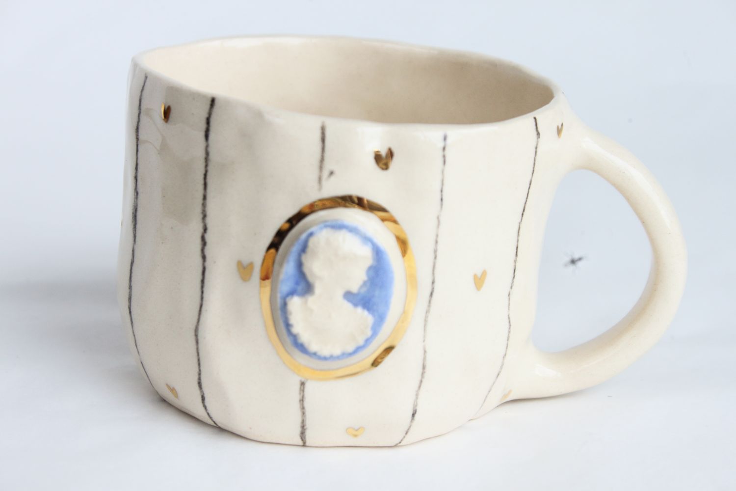 Blue Cameo Mug