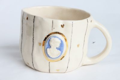 Blue Cameo Mug