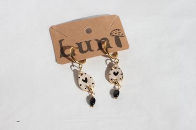 Black Heart Earrings