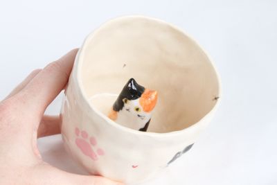 Kitty Cat Mug - Calico cat