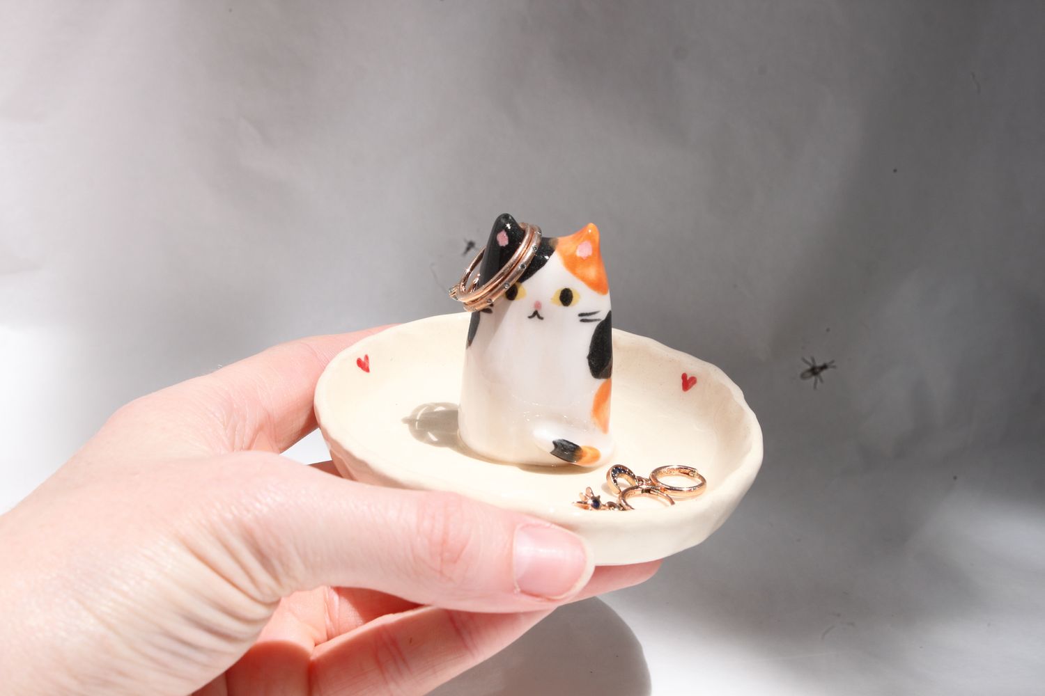 Kitty cat trinket dish