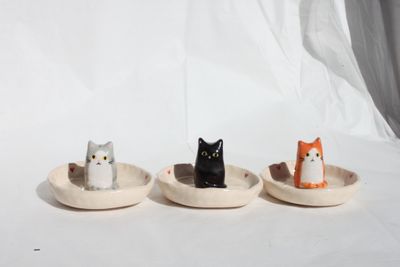 Kitty cat trinket dish