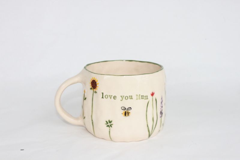 'Love you Mum' Mug - Wildflowers