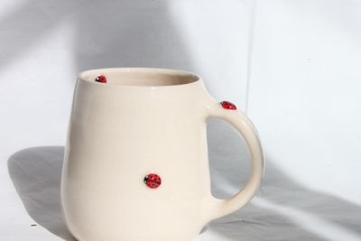 Ladybug Mug wheelthrown