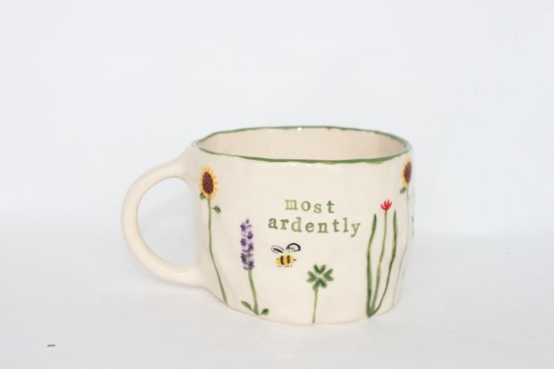 'most ardently' mug - wildflowers