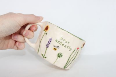 'most ardently' mug - wildflowers