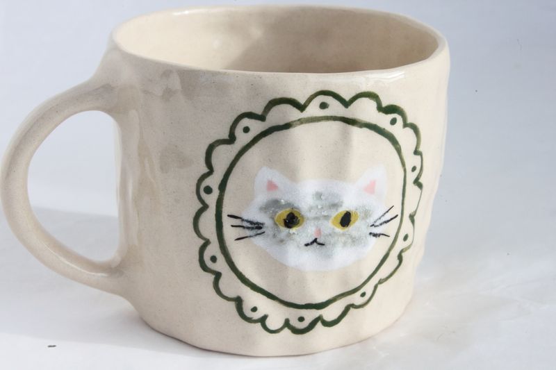 Kitty Cat mug - Tall Persian