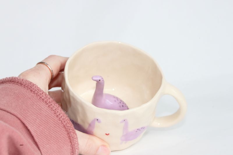 Purple Dino Mug