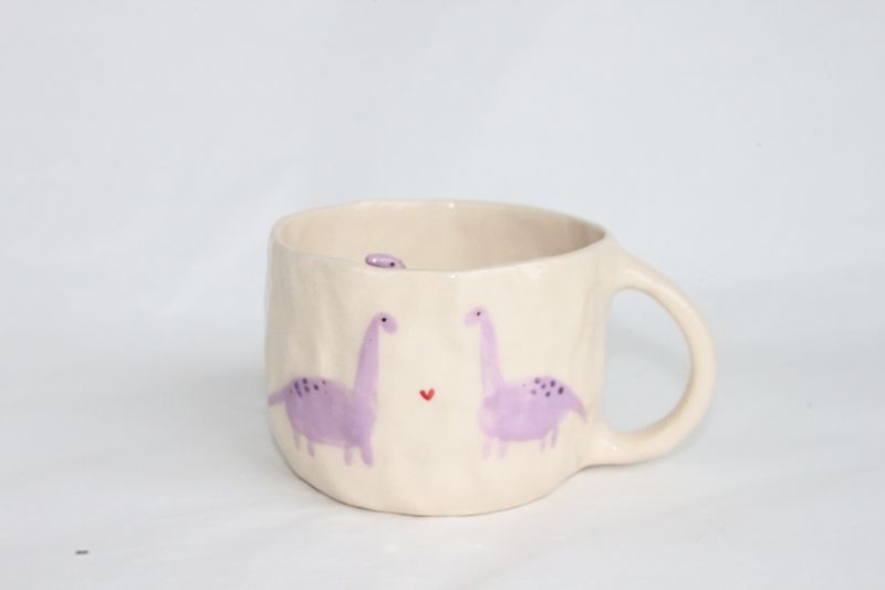 Purple Dino Mug