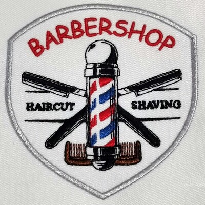Barber Shop embroidery design