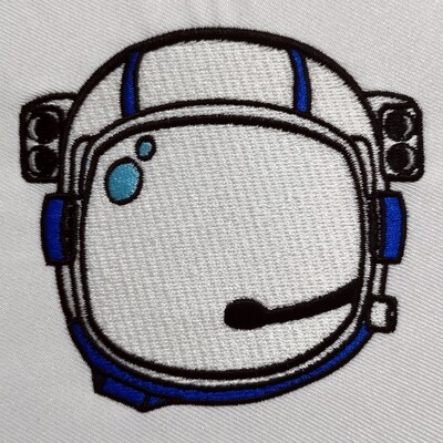 Astronaut Helmet embroidery design