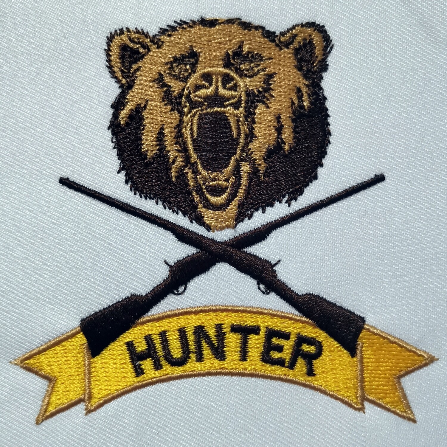 Bear Hunter Logo embroidery design