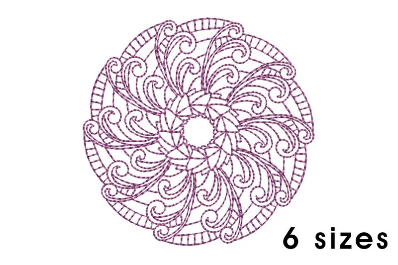 Mandala - Curls and Stripes