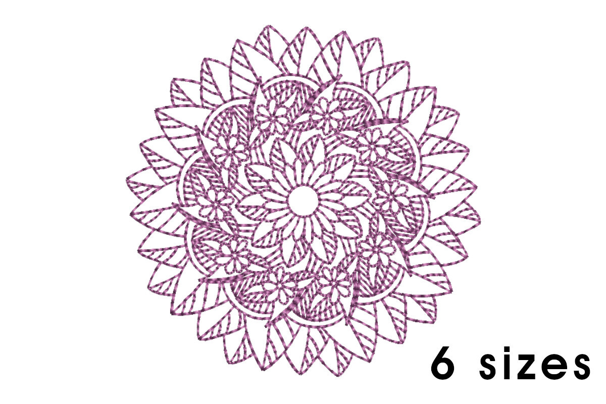 Mandala - Flowers and Leaves