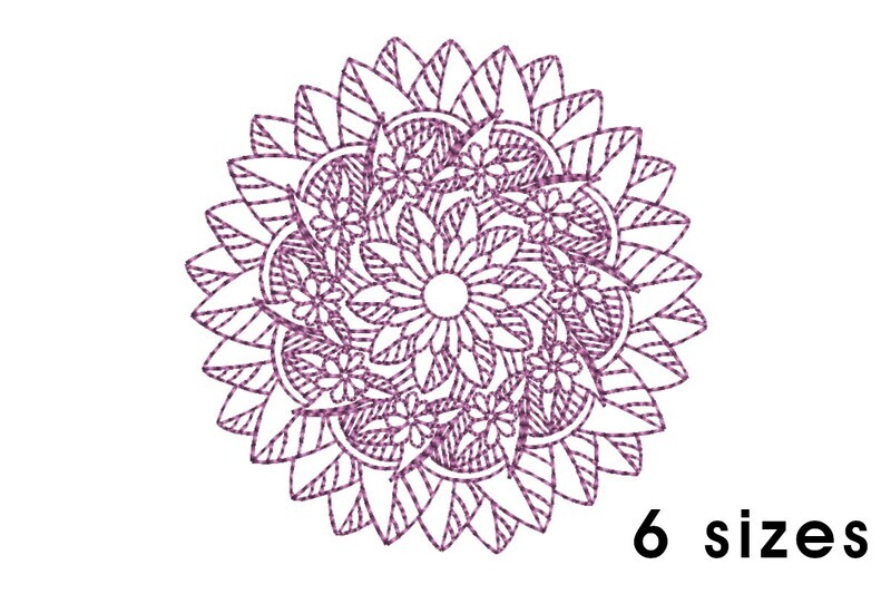 Mandala - Flowers and Leaves