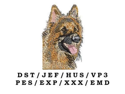 German Shepherd 3 embroidery file - Dog Gifts - German Shepherd Gifts - Realistic Dog