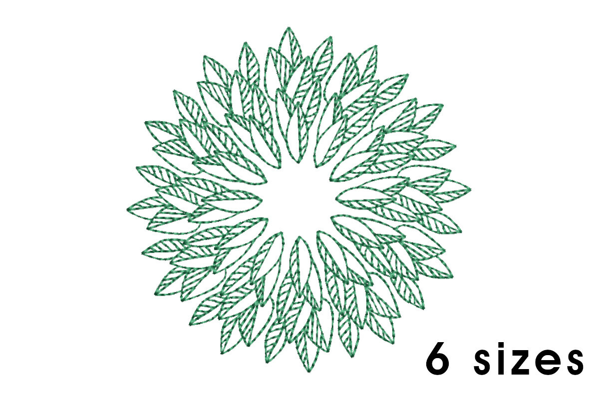 Mandala pattern embroidery design - redwork embroidery, intricate, geometric, centered, vibrant balanced, transformative, repeated pattern