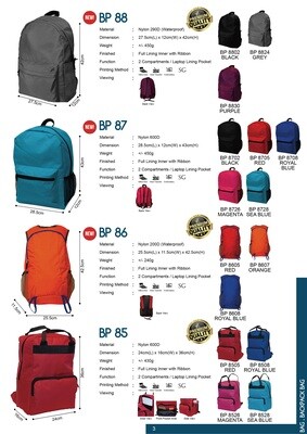 Backpack / Laptop Bag / Sling Bag