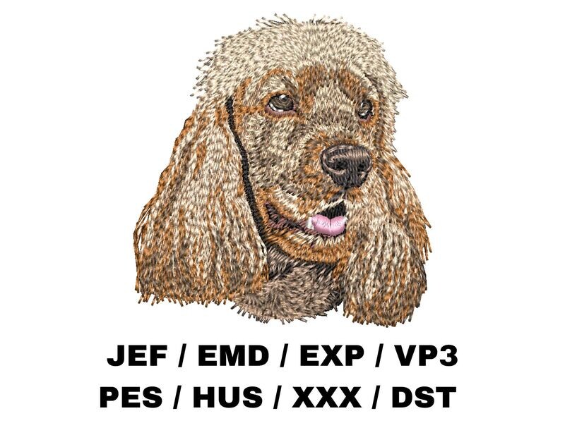 English Cocker Pattern English Cocker Spaniel Embroidery Pattern