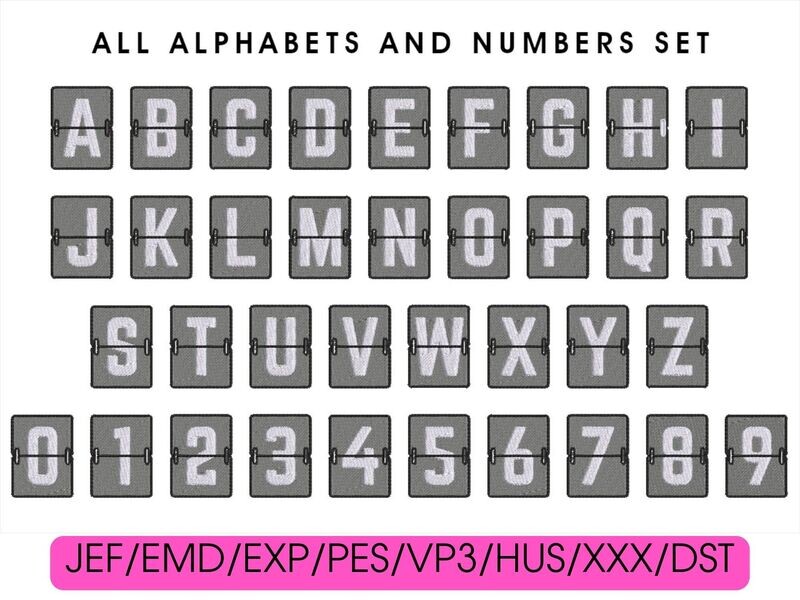 Mechanical Flip Board, Split Flap Alphanumeric Bundle