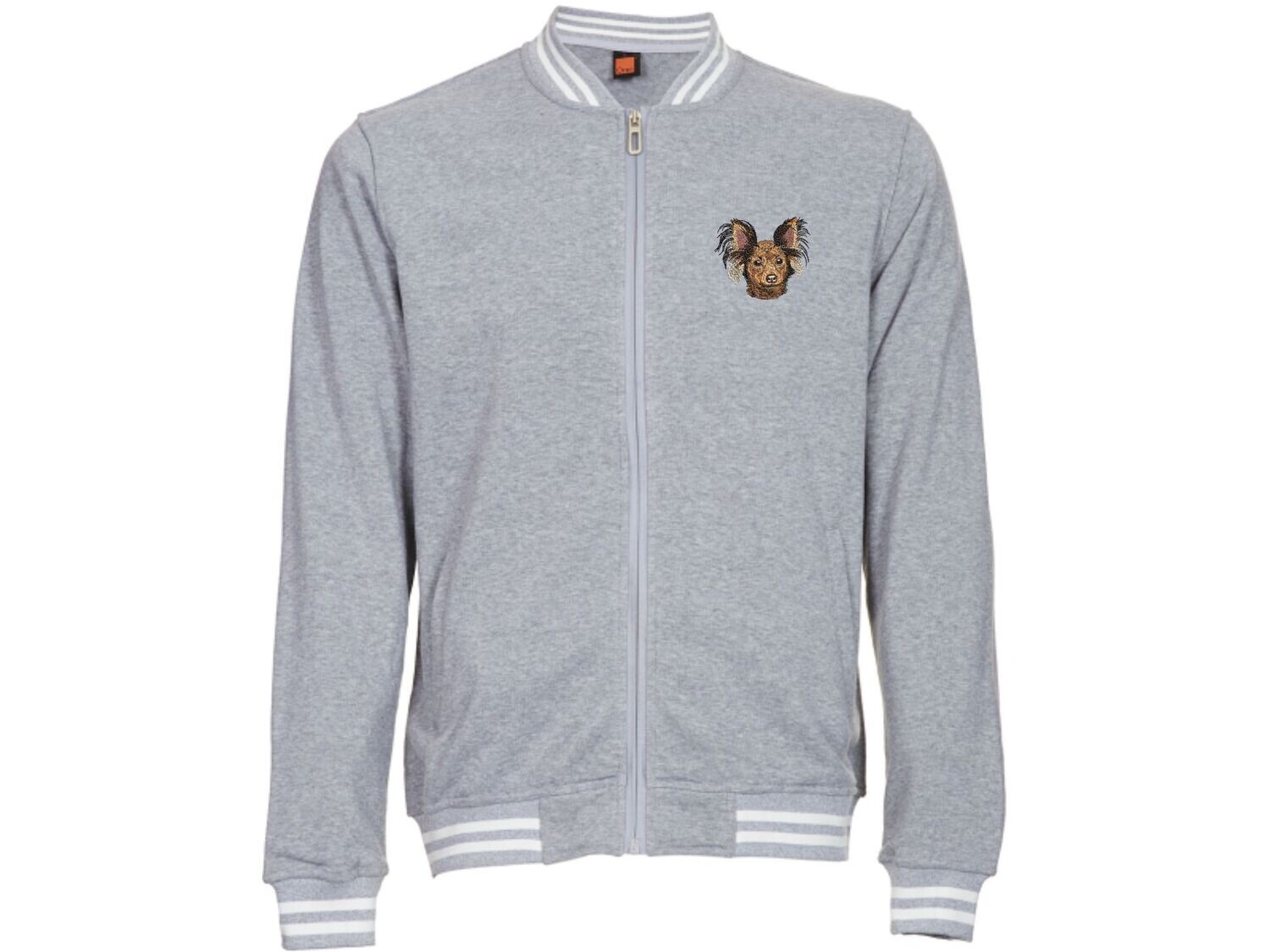 Custom Varsity Jacket with Embroidered Pet Portrait