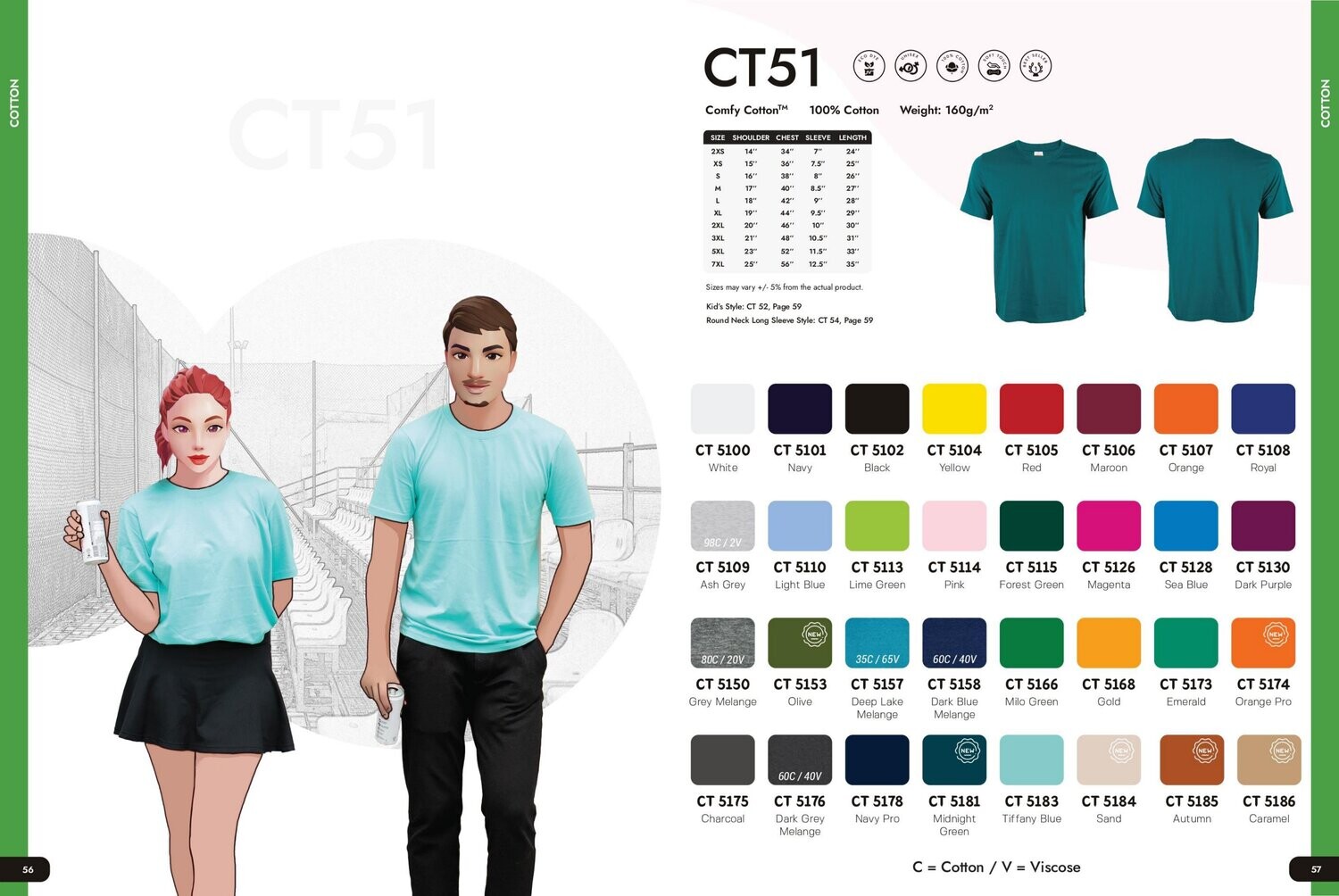 CT51 Cotton Round Neck